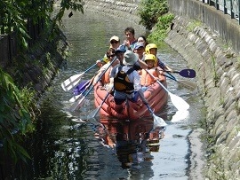 息を合わせてパドリング