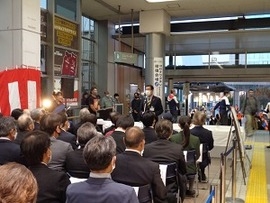 イルミネーション点灯式 区長挨拶